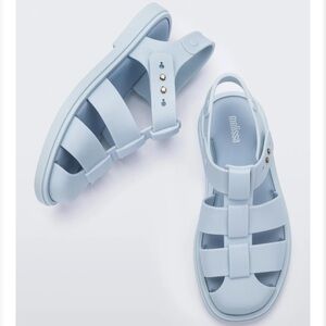 Melissa Blue Jelly Emma Sandals size 9